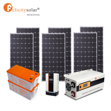 Complete Solar Kit 3000W Panel de energía solar 3kW Sistema de energía solar Inicio